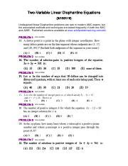 linear diophantine equations problems with solutions pdf