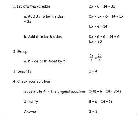 linear equation example problems
