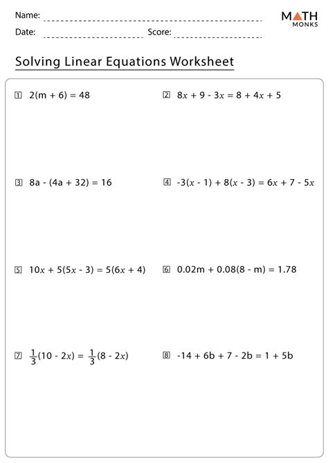linear equations examples and answers pdf grade 10