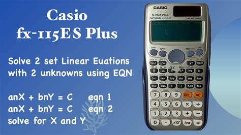 linear equations in two unknowns calculator