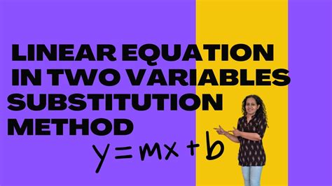 linear equations in two variables substitution method calculator