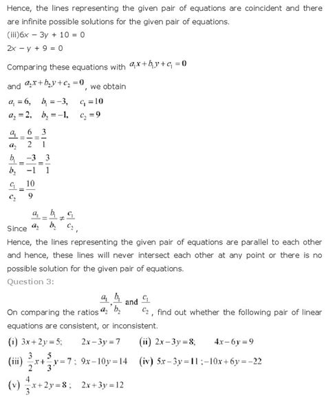 linear equations in two variables test paper class 10