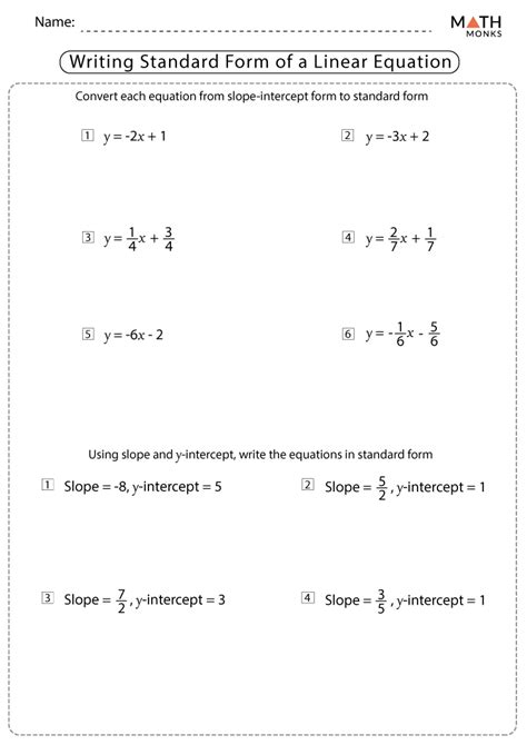 linear equations practice problems