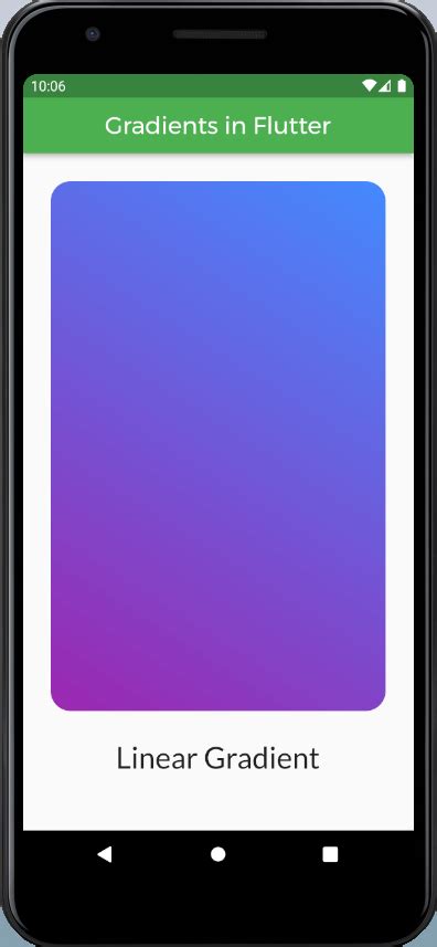 linear gradient colors flutter