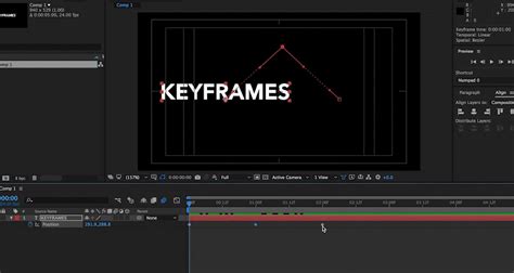 linear keyframes after effects