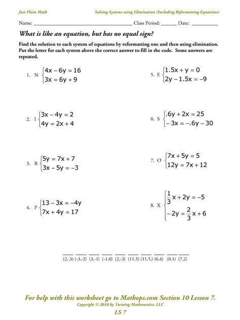 linear systems practice problems