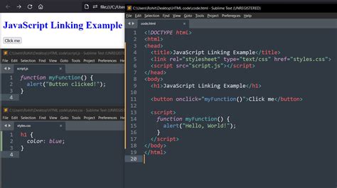 link html to css and js