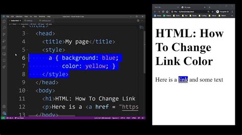 link text color code