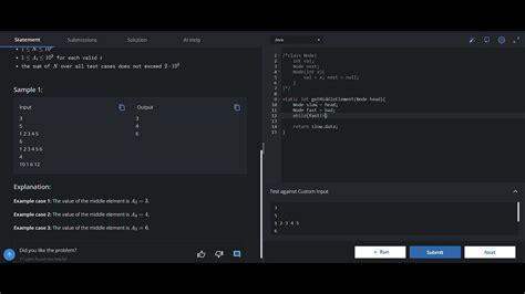 linked list code chef