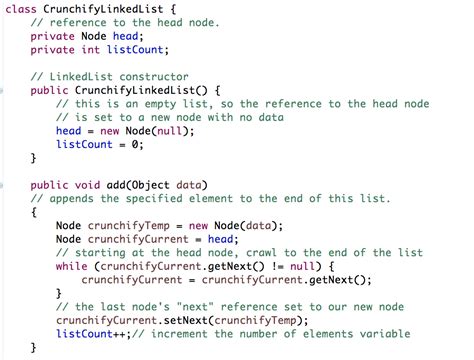 linked list implementation in java with example