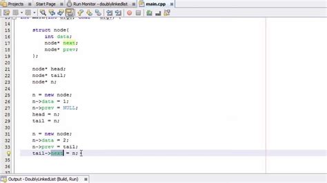 linked list program in c++ using struct