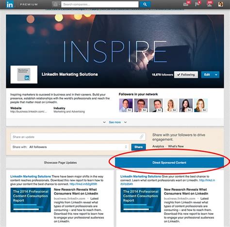 linkedin ads sponsored content