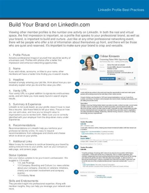 linkedin profile best practices 2025