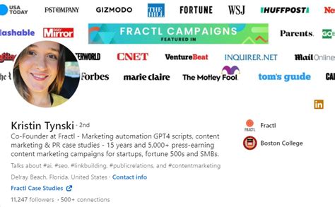 linkedin profile examples reddit