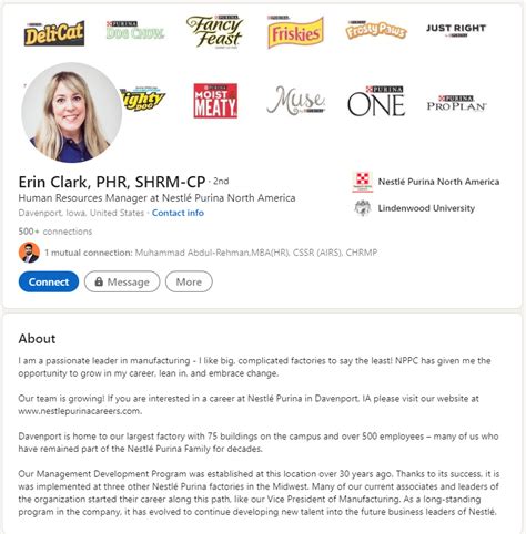 linkedin profile summary for hr manager