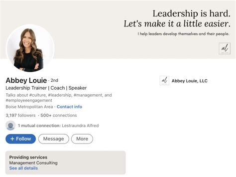 linkedin status examples