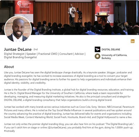 linkedin summary examples for experienced