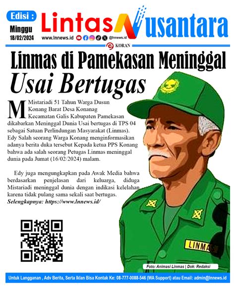 Linmas Desa Bertugas