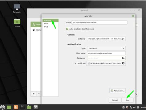 linux mint configure openvpn
