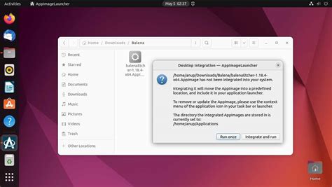 linux run appimage on startup