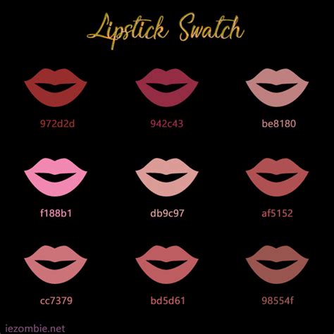 lip color match hex code