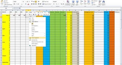 list 10 examples of spreadsheet application