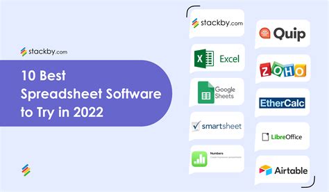 list 2 examples of spreadsheet software
