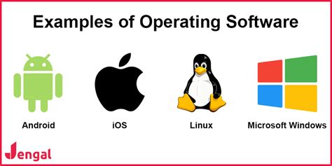 list 3 examples of operating system software