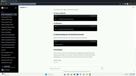 list all python venv