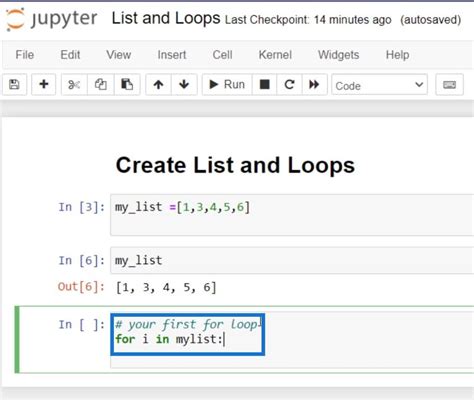 list and for loop in python