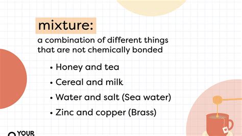 list five example of mixture