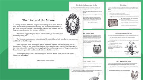 list of aesop's fables and their morals