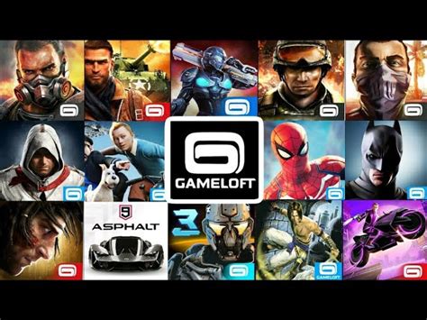 list of all gameloft java games for android