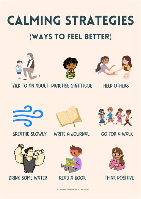 list of calming strategies