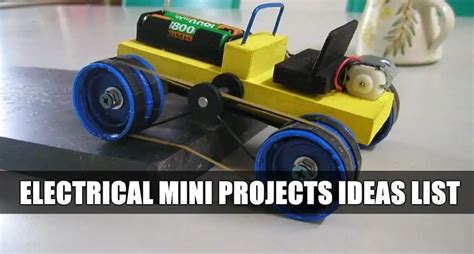 list of mini project for electrical engineering
