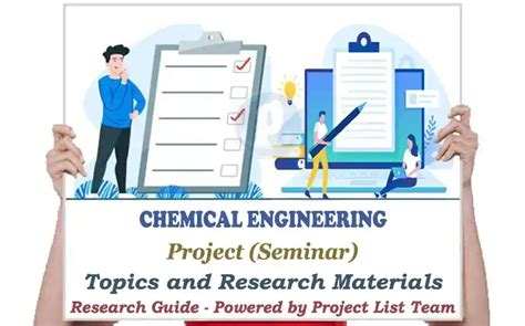 list of project topics for chemical engineering students