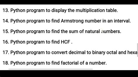 list of python programming questions