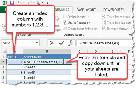 list of sheet names in excel vba