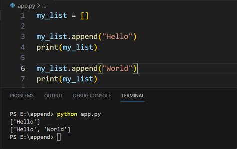 list python append left