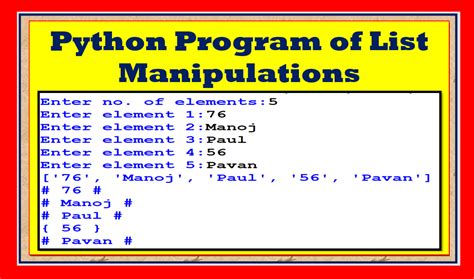 list questions in python class 11