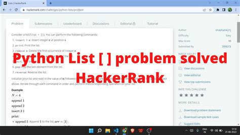 list questions in python hackerrank