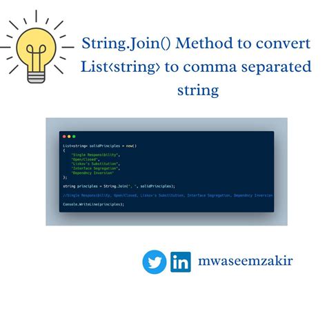list to comma separated string online