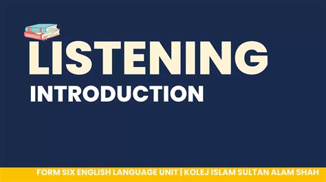 listen to introduction instructions