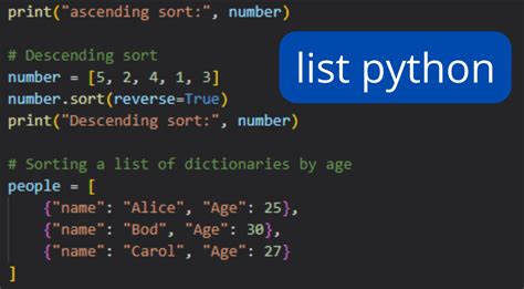 lists for python