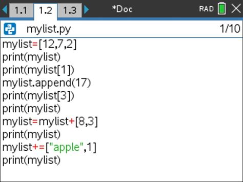 lists programming