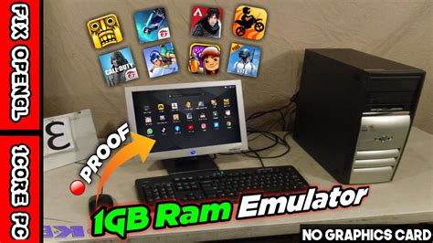 lite android emulator for 1gb ram pc