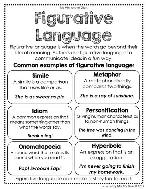 literal and figurative language examples pdf