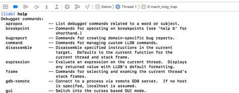 lldb help command with SOS commands