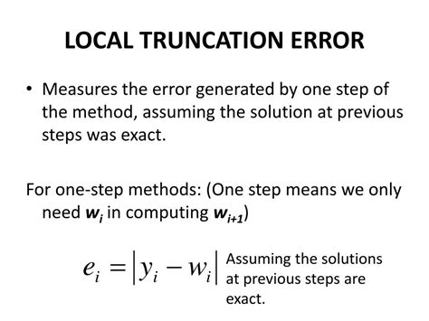 local truncation error in numerical methods