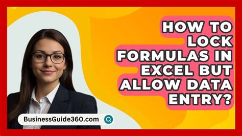lock formulas in excel but allow data entry